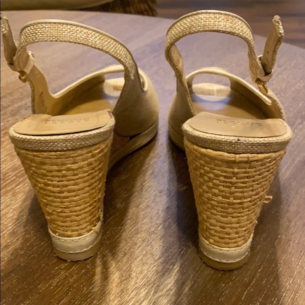 Stuart Weitzman Worn Once Wedge Linen Type - image 4